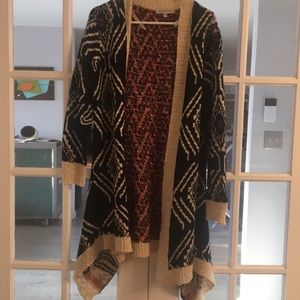 Patterned cardigan sweater